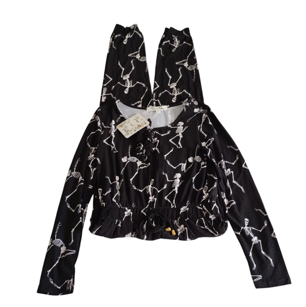 Vine And Valley Medium Skeleton Long Sleeve Jumpsuit